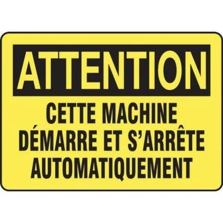 Accuform OSHA CAUTION SAFETY SIGN  THIS FRMEQM717VA FRMEQM717VA